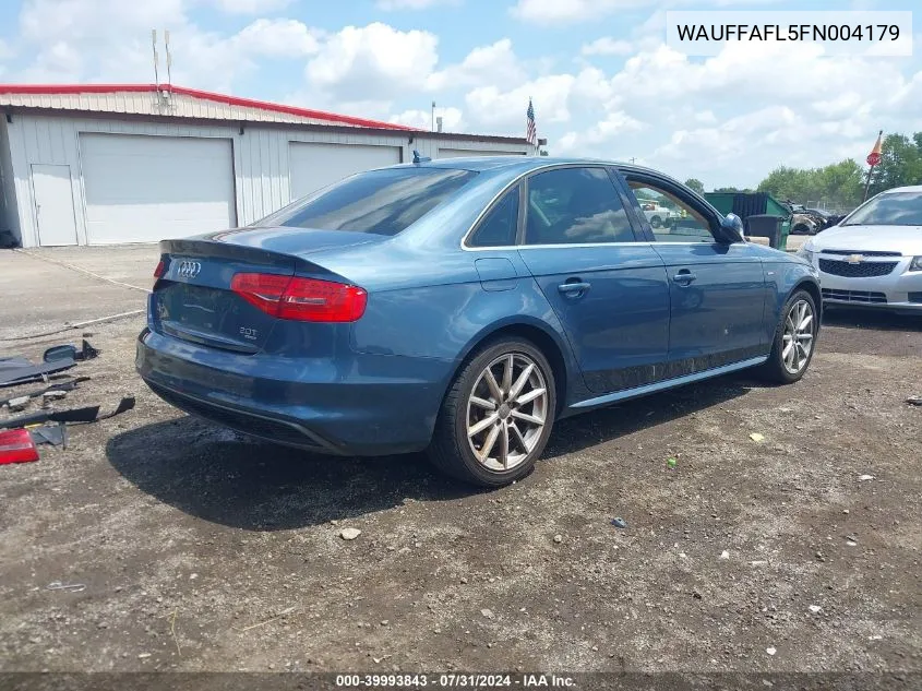 2015 Audi A4 2.0T Premium VIN: WAUFFAFL5FN004179 Lot: 39993843