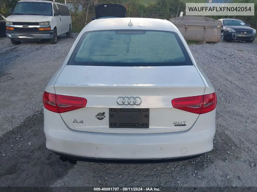 2015 Audi A4 2.0T Premium VIN: WAUFFAFLXFN042054 Lot: 40081707