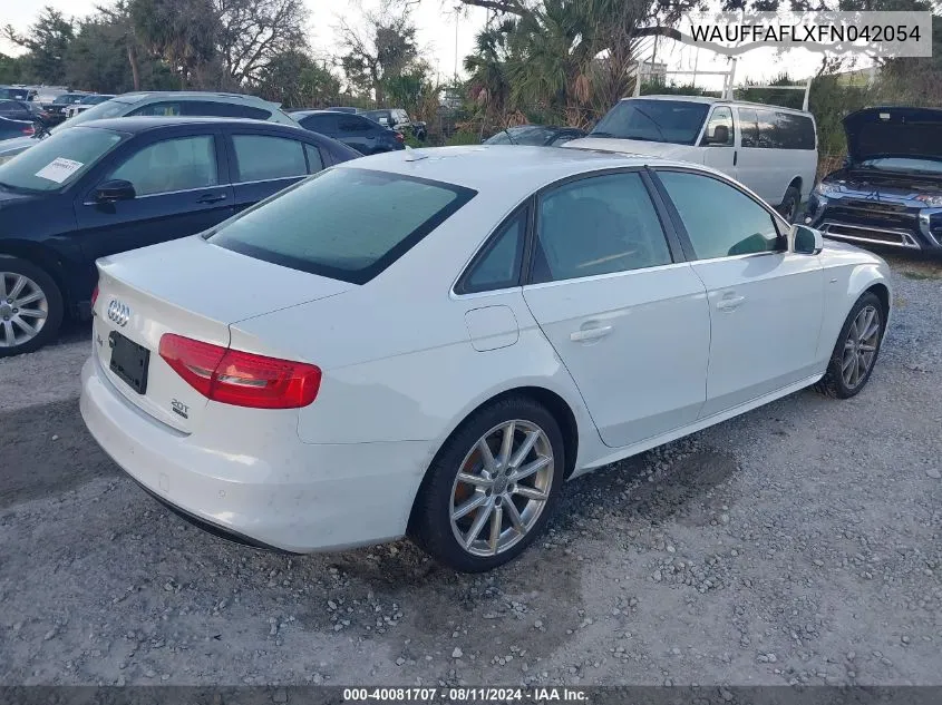 WAUFFAFLXFN042054 2015 Audi A4 2.0T Premium