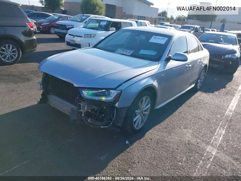 WAUAFAFL4FN002014 2015 Audi A4 2.0T Premium