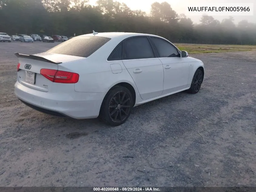 WAUFFAFL0FN005966 2015 Audi A4 2.0T Premium