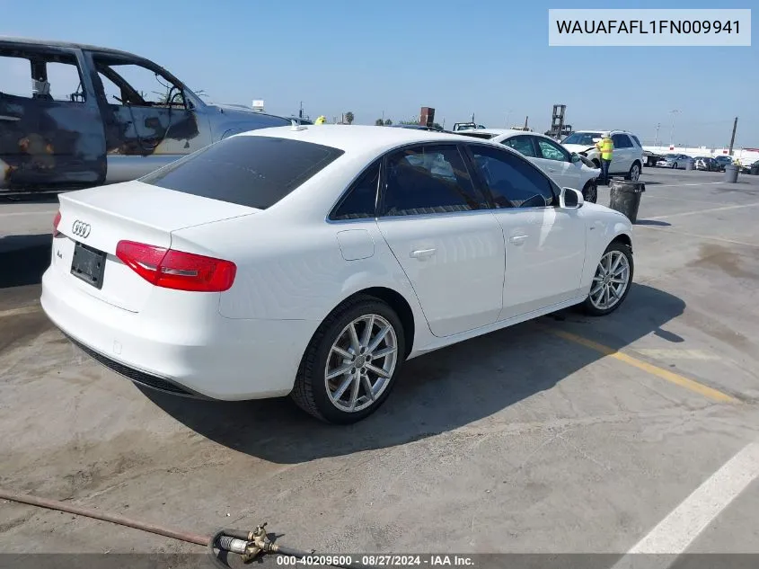 WAUAFAFL1FN009941 2015 Audi A4 2.0T Premium