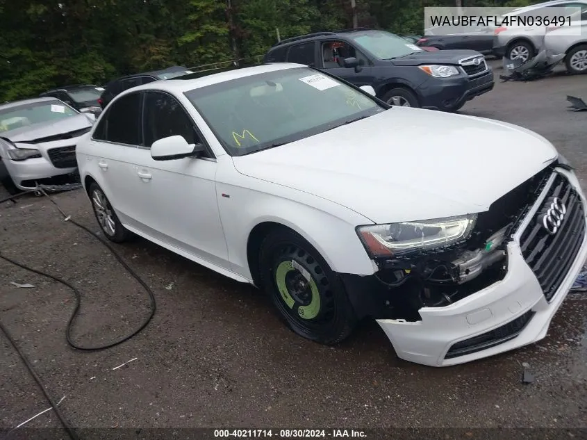 WAUBFAFL4FN036491 2015 Audi A4 2.0T Premium