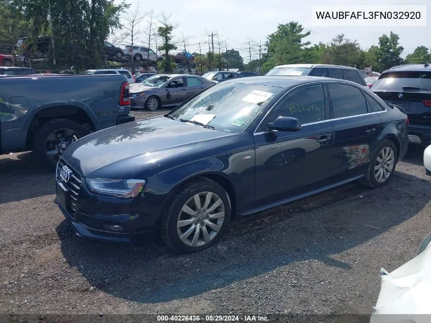 WAUBFAFL3FN032920 2015 Audi A4 2.0T Premium