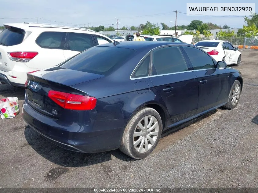 WAUBFAFL3FN032920 2015 Audi A4 2.0T Premium