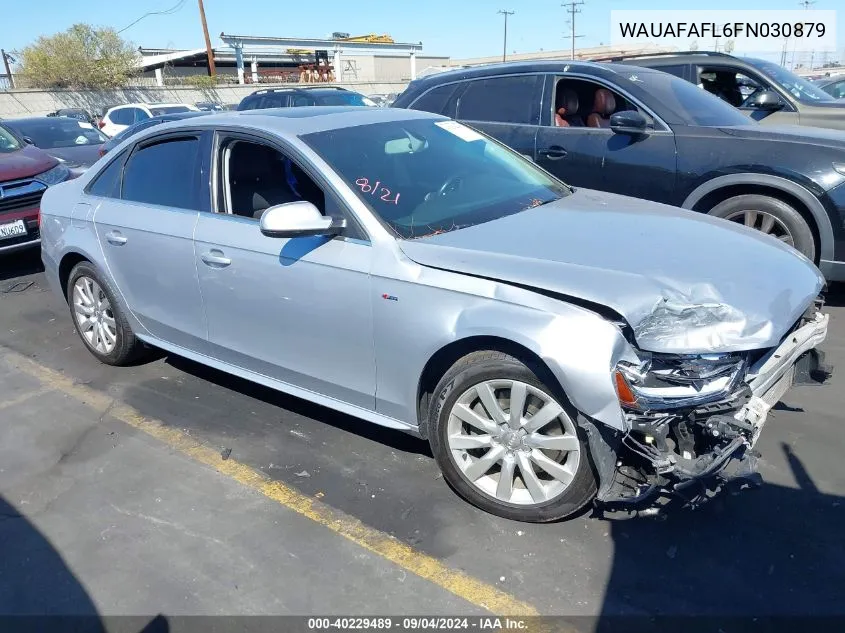 2015 Audi A4 2.0T Premium VIN: WAUAFAFL6FN030879 Lot: 40229489