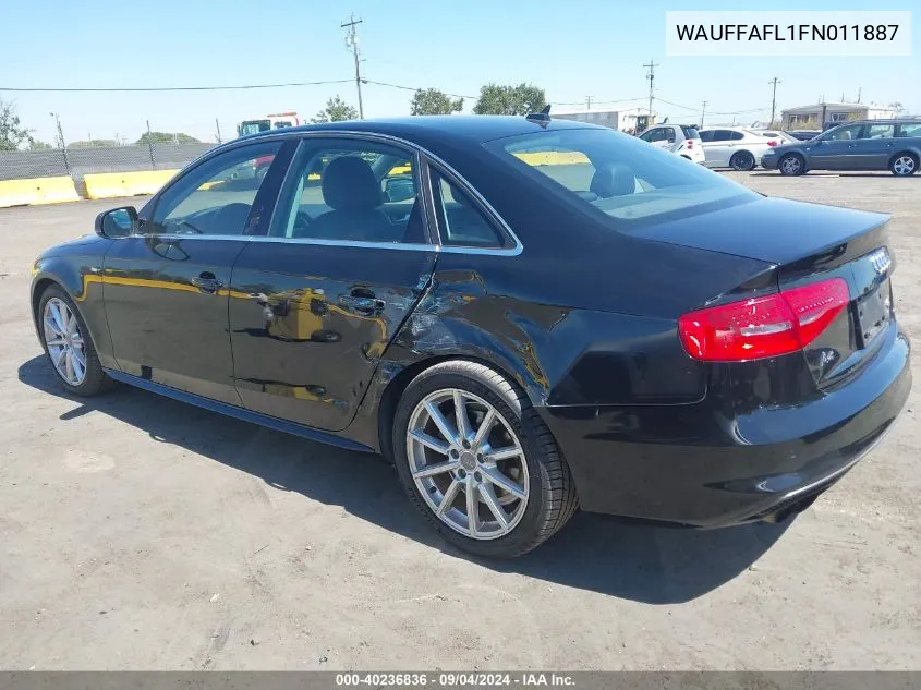 WAUFFAFL1FN011887 2015 Audi A4 2.0T Premium