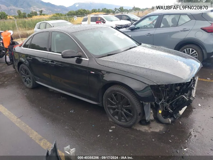 WAUBFAFL9FN020870 2015 Audi A4 2.0T Premium