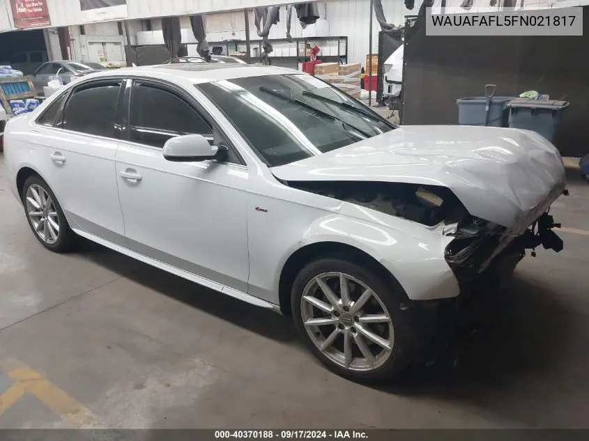 WAUAFAFL5FN021817 2015 Audi A4 Premium