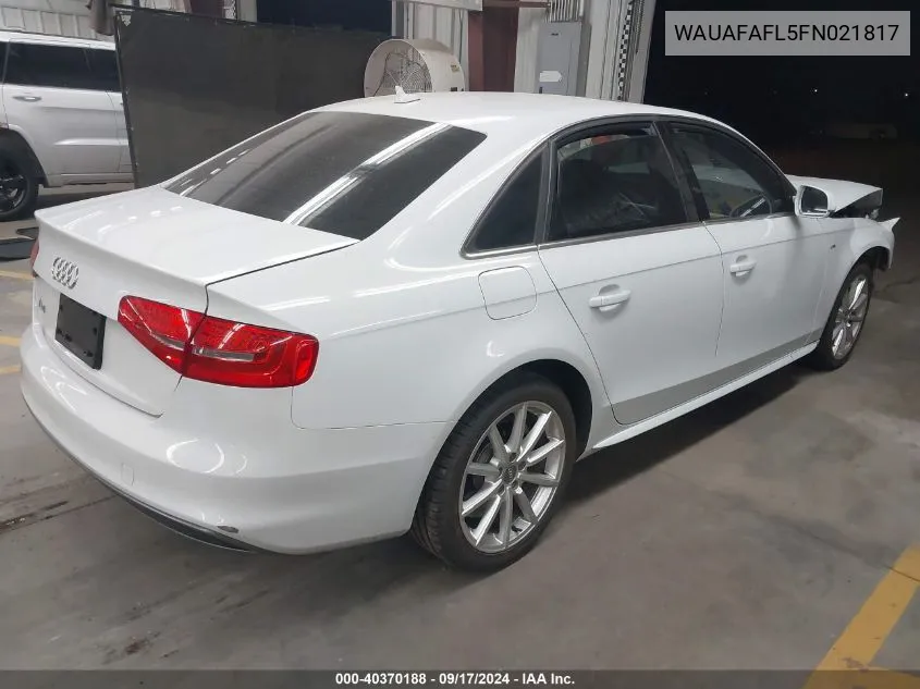 WAUAFAFL5FN021817 2015 Audi A4 Premium