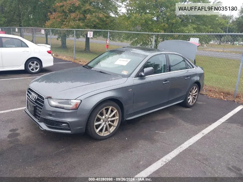 2015 Audi A4 Premium Plus VIN: WAUFFAFL9FN035130 Lot: 40390998