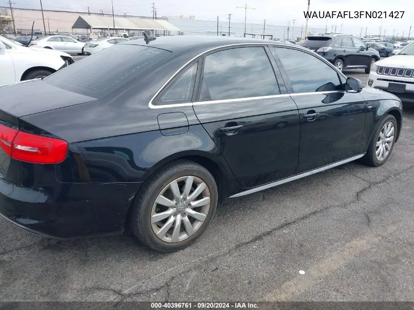 WAUAFAFL3FN021427 2015 Audi A4 2.0T Premium