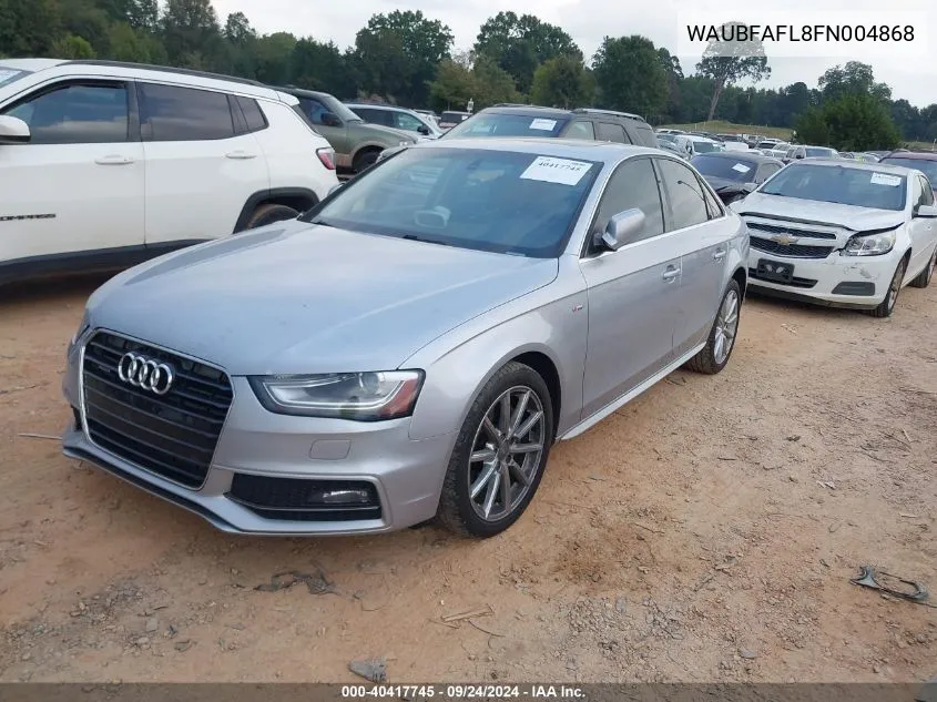 WAUBFAFL8FN004868 2015 Audi A4 2.0T Premium