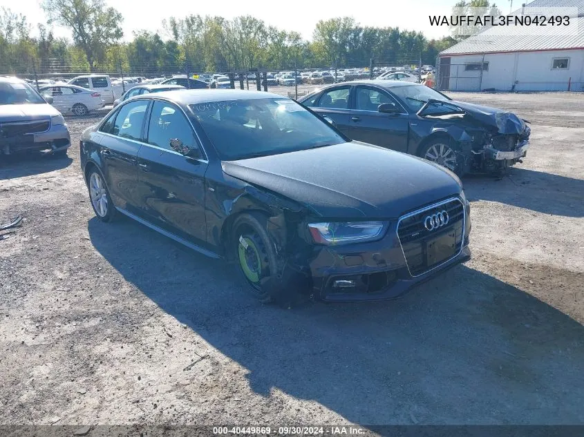 2015 Audi A4 Premium Plus VIN: WAUFFAFL3FN042493 Lot: 40449869