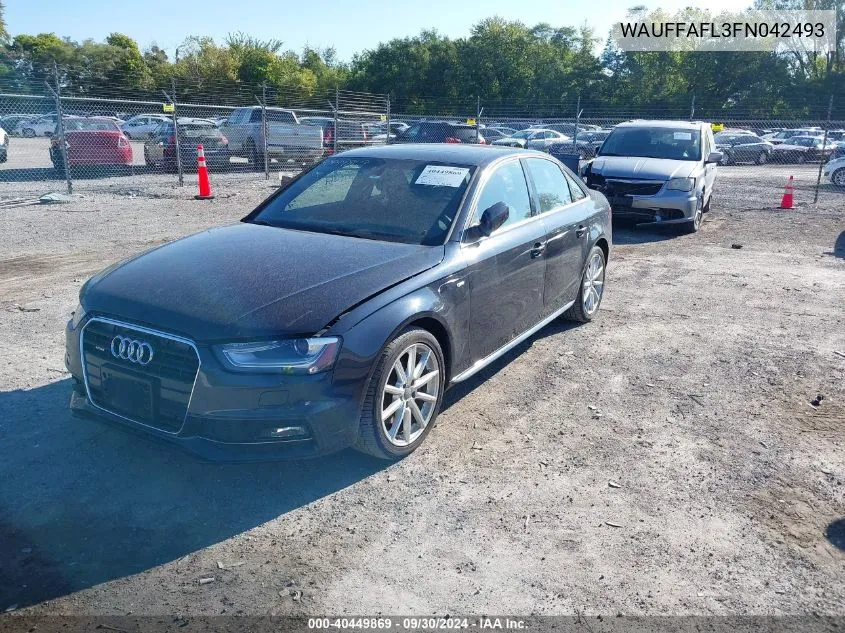 2015 Audi A4 Premium Plus VIN: WAUFFAFL3FN042493 Lot: 40449869