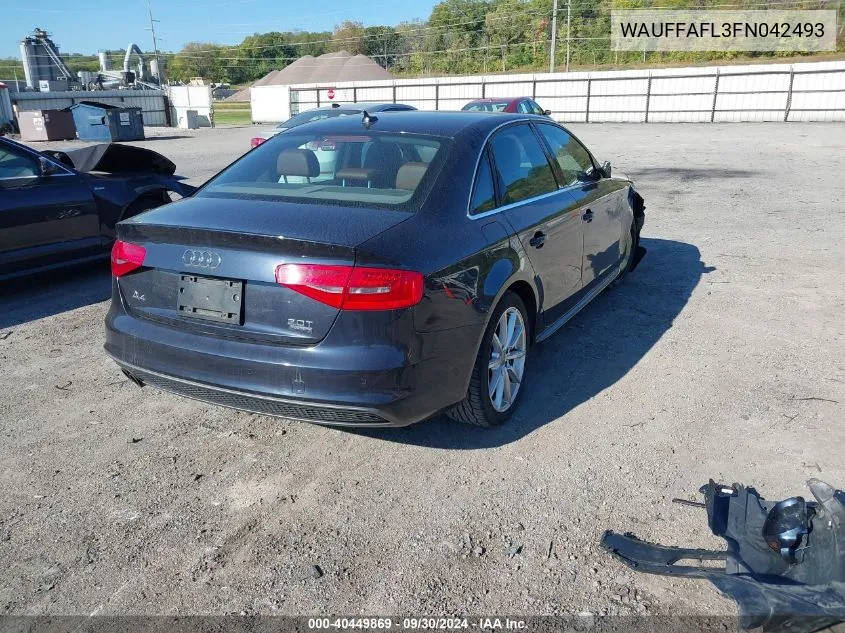 2015 Audi A4 Premium Plus VIN: WAUFFAFL3FN042493 Lot: 40449869