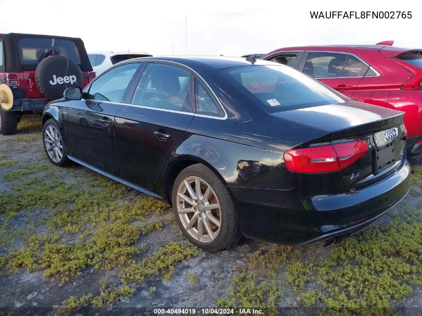 WAUFFAFL8FN002765 2015 Audi A4 2.0T Premium