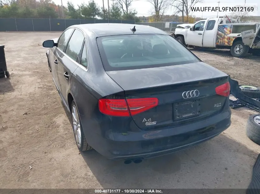 2015 Audi A4 2.0T Premium VIN: WAUFFAFL9FN012169 Lot: 40731177