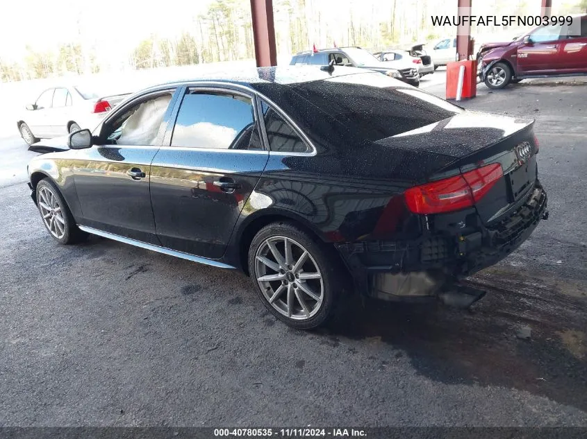 2015 Audi A4 Premium Plus VIN: WAUFFAFL5FN003999 Lot: 40780535