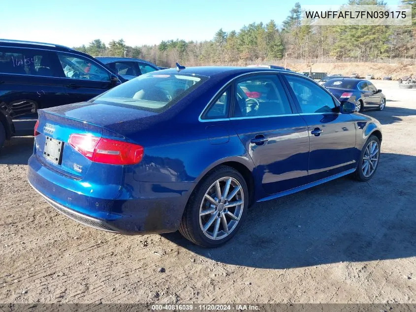 2015 Audi A4 2.0T Premium VIN: WAUFFAFL7FN039175 Lot: 40816039