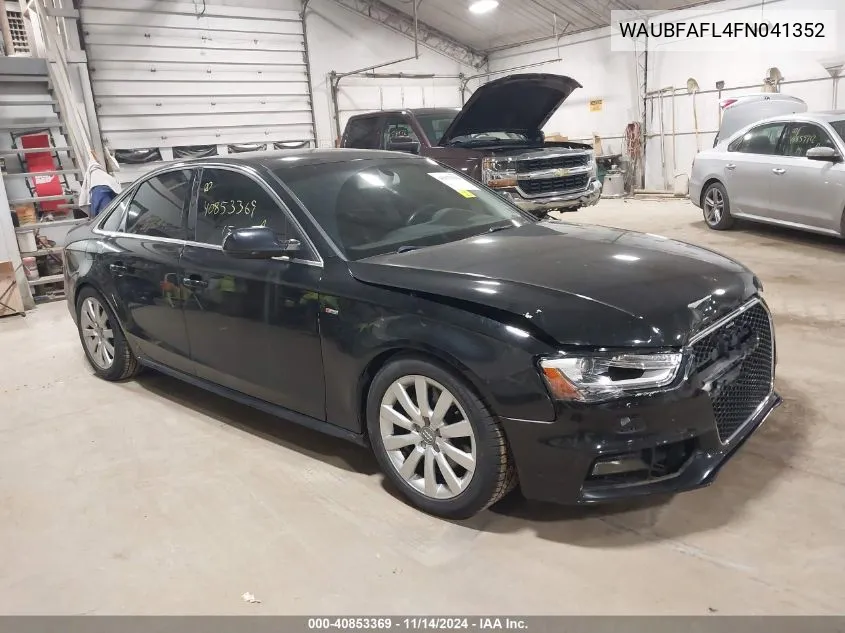 2015 Audi A4 2.0T Premium VIN: WAUBFAFL4FN041352 Lot: 40853369