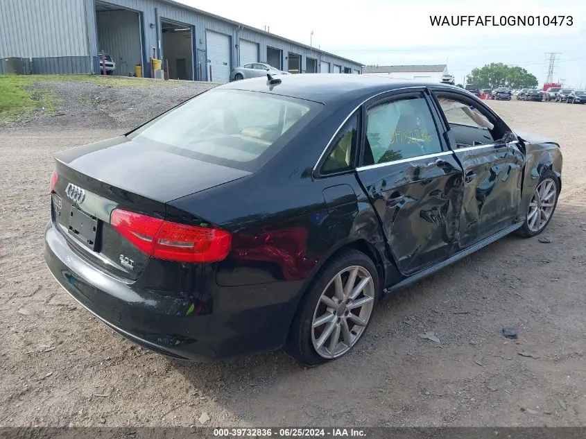 WAUFFAFL0GN010473 2016 Audi A4 2.0T Premium