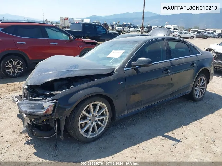 WAUFFAFL8GN010219 2016 Audi A4 2.0T Premium