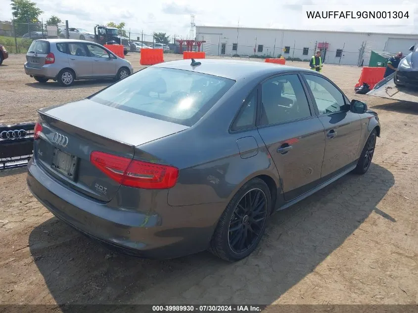 WAUFFAFL9GN001304 2016 Audi A4 2.0T Premium