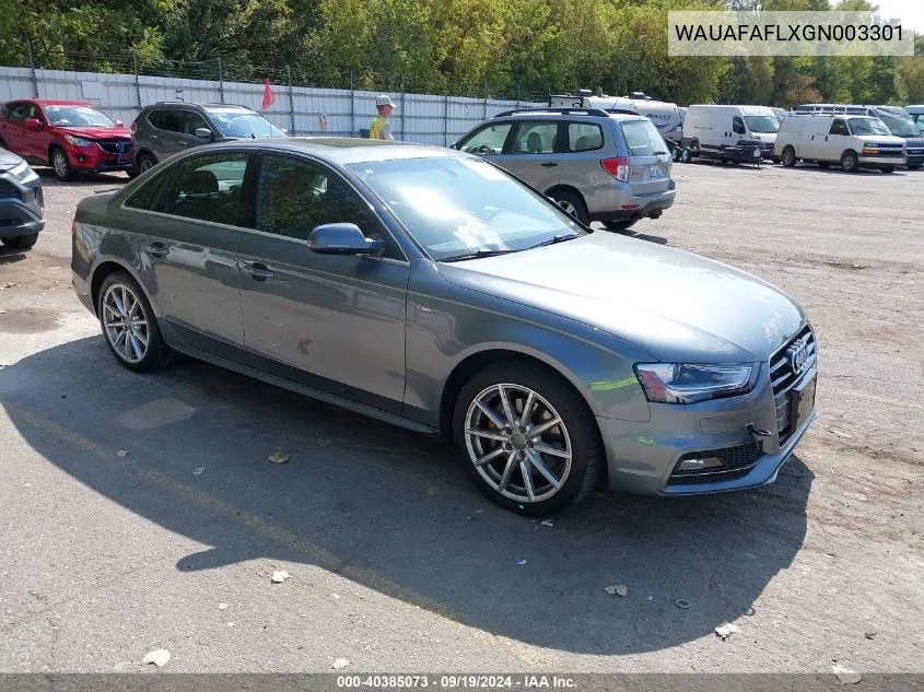 WAUAFAFLXGN003301 2016 Audi A4 2.0T Premium