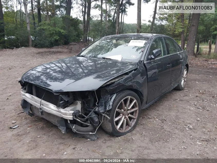 WAUBFAFL0GN010083 2016 Audi A4 Premium S-Line