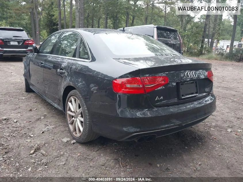 WAUBFAFL0GN010083 2016 Audi A4 Premium S-Line