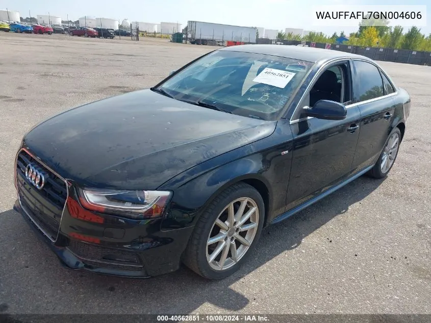 WAUFFAFL7GN004606 2016 Audi A4 2.0T Premium