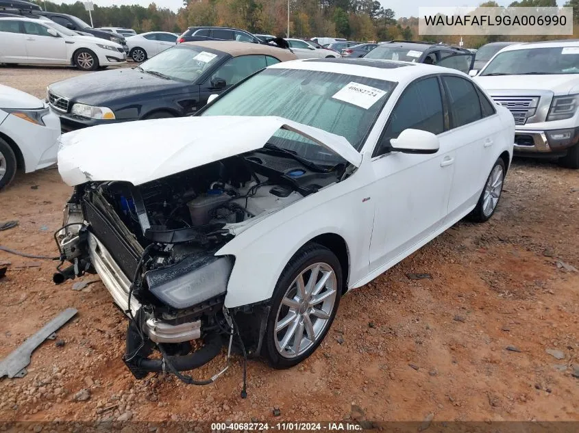 2016 Audi A4 2.0T Premium VIN: WAUAFAFL9GA006990 Lot: 40682724