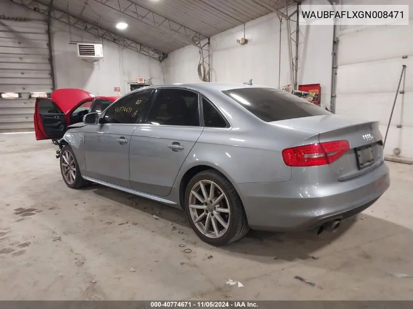 2016 Audi A4 2.0T Premium VIN: WAUBFAFLXGN008471 Lot: 40774671