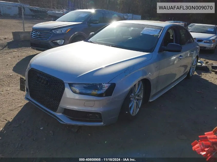 2016 Audi A4 2.0T Premium VIN: WAUAFAFL3GN009070 Lot: 40808905