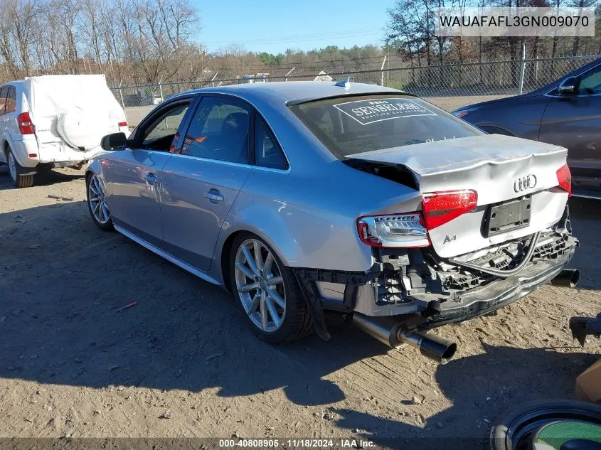 2016 Audi A4 2.0T Premium VIN: WAUAFAFL3GN009070 Lot: 40808905