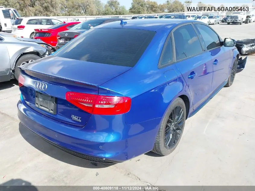 WAUFFAFL6GA005463 2016 Audi A4 2.0T Premium