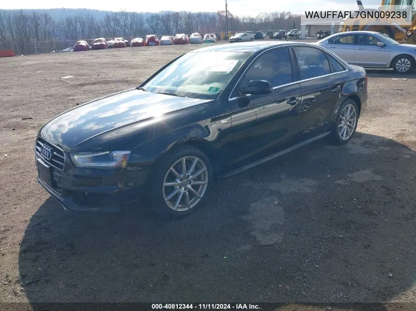 2016 Audi A4 2.0T Premium VIN: WAUFFAFL7GN009238 Lot: 40812344