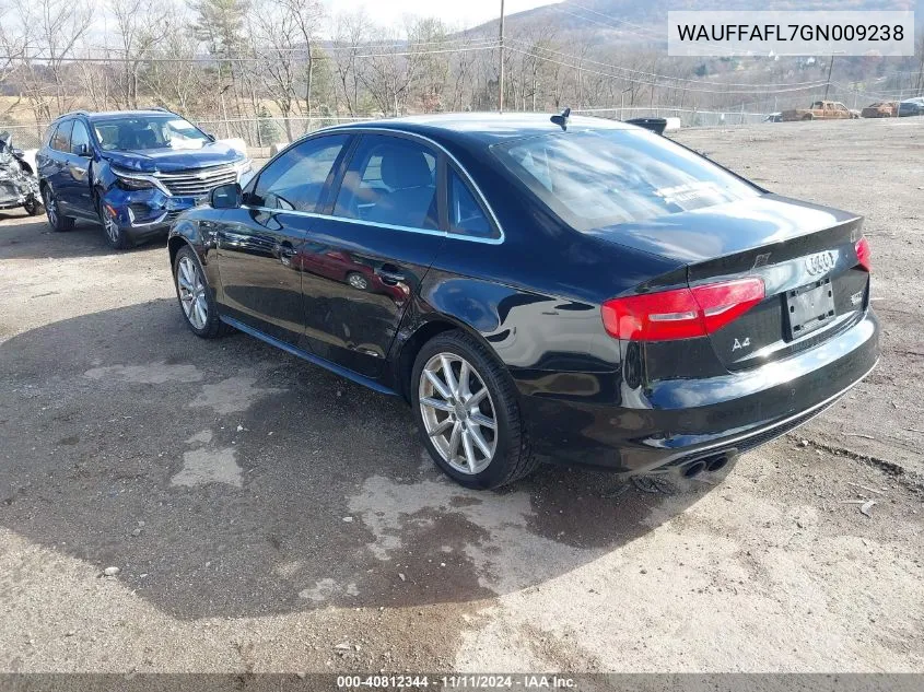 2016 Audi A4 2.0T Premium VIN: WAUFFAFL7GN009238 Lot: 40812344