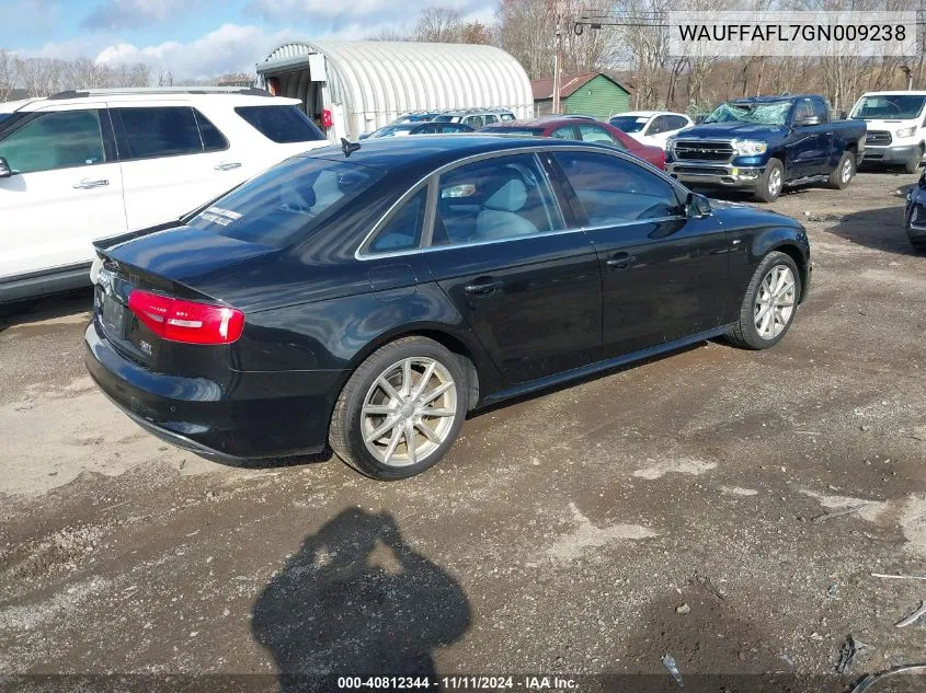 2016 Audi A4 2.0T Premium VIN: WAUFFAFL7GN009238 Lot: 40812344