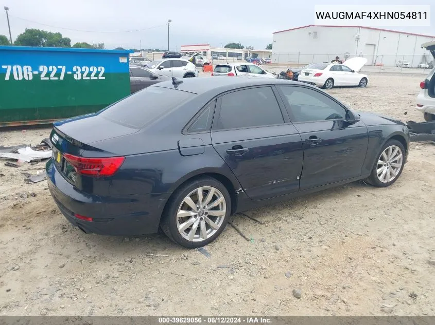 WAUGMAF4XHN054811 2017 Audi A4 2.0T Ultra Premium