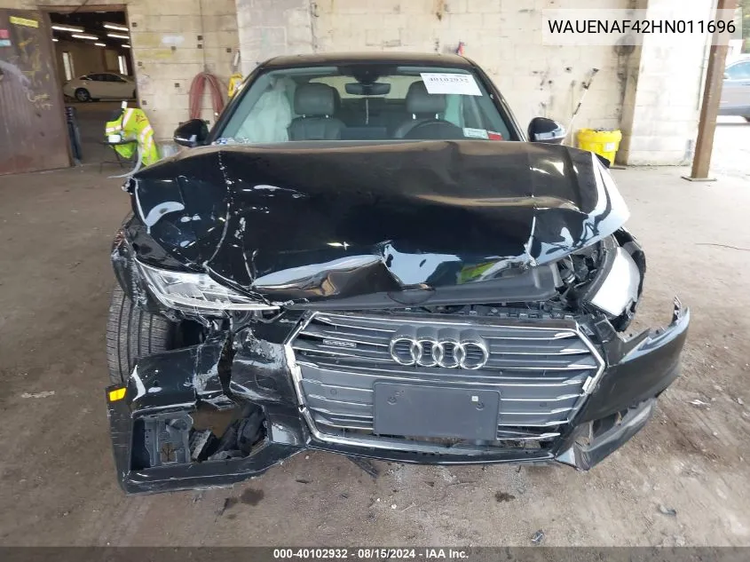 WAUENAF42HN011696 2017 Audi A4 2.0T Premium