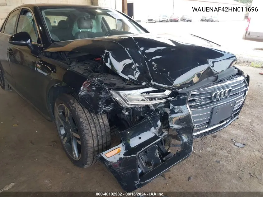 WAUENAF42HN011696 2017 Audi A4 2.0T Premium