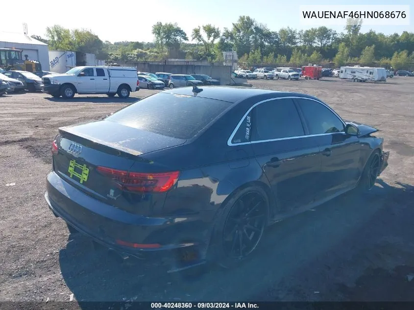 WAUENAF46HN068676 2017 Audi A4 2.0T Premium