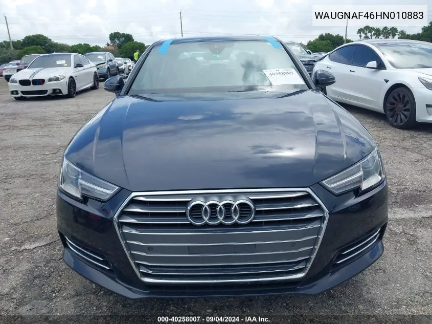 WAUGNAF46HN010883 2017 Audi A4 2.0T Premium