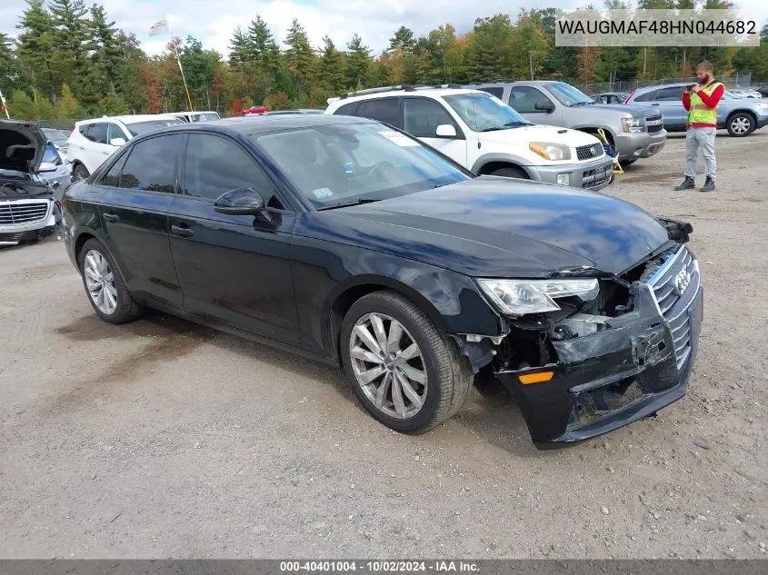 2017 Audi A4 2.0T Ultra Premium VIN: WAUGMAF48HN044682 Lot: 40401004