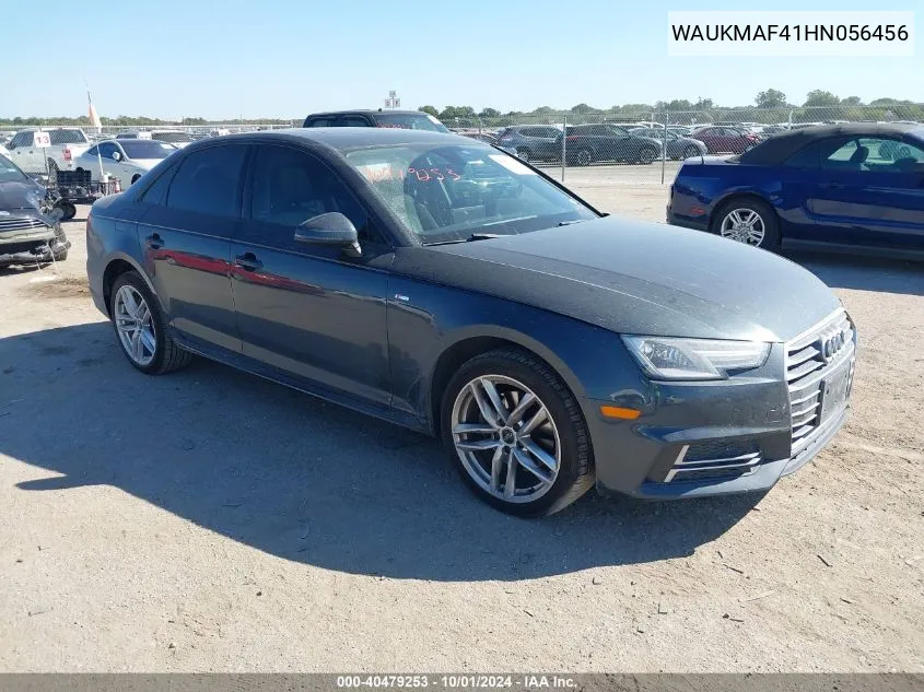 WAUKMAF41HN056456 2017 Audi A4 Season Of Audi Ultra Premium