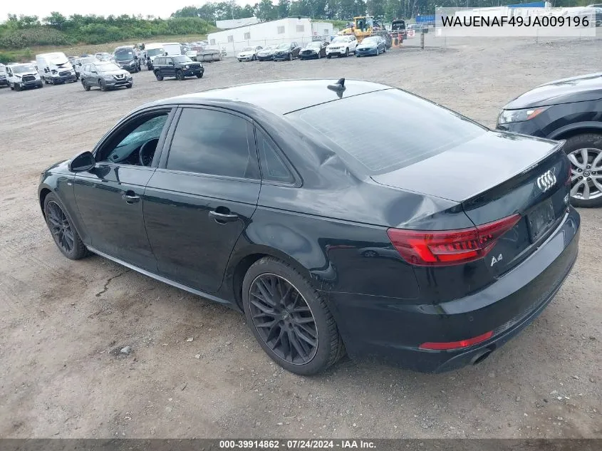 WAUENAF49JA009196 2018 Audi A4 2.0T Premium/2.0T Tech Premium