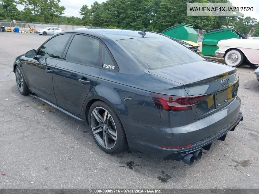 WAUENAF4XJA212520 2018 Audi A4 2.0T Premium/2.0T Tech Premium