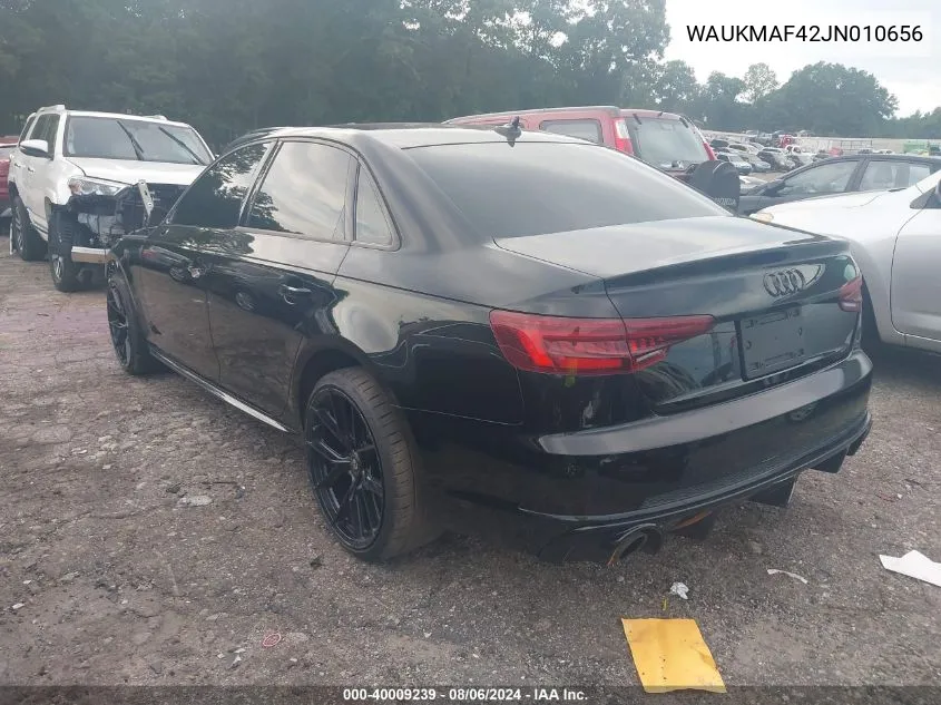 WAUKMAF42JN010656 2018 Audi A4 2.0T Tech Ultra Premium